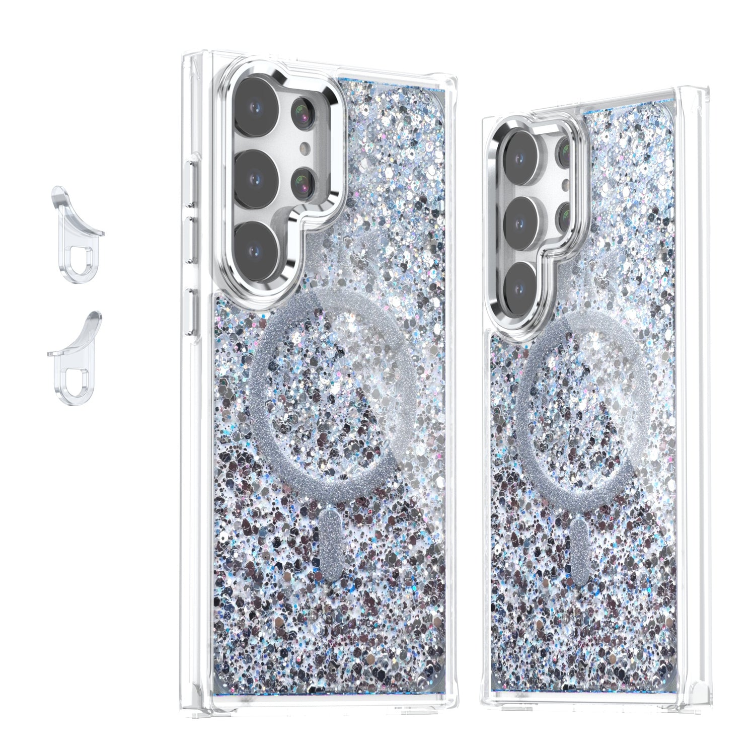 Glitter | MagSafe Phone Case Grip Strap With Removable Corners