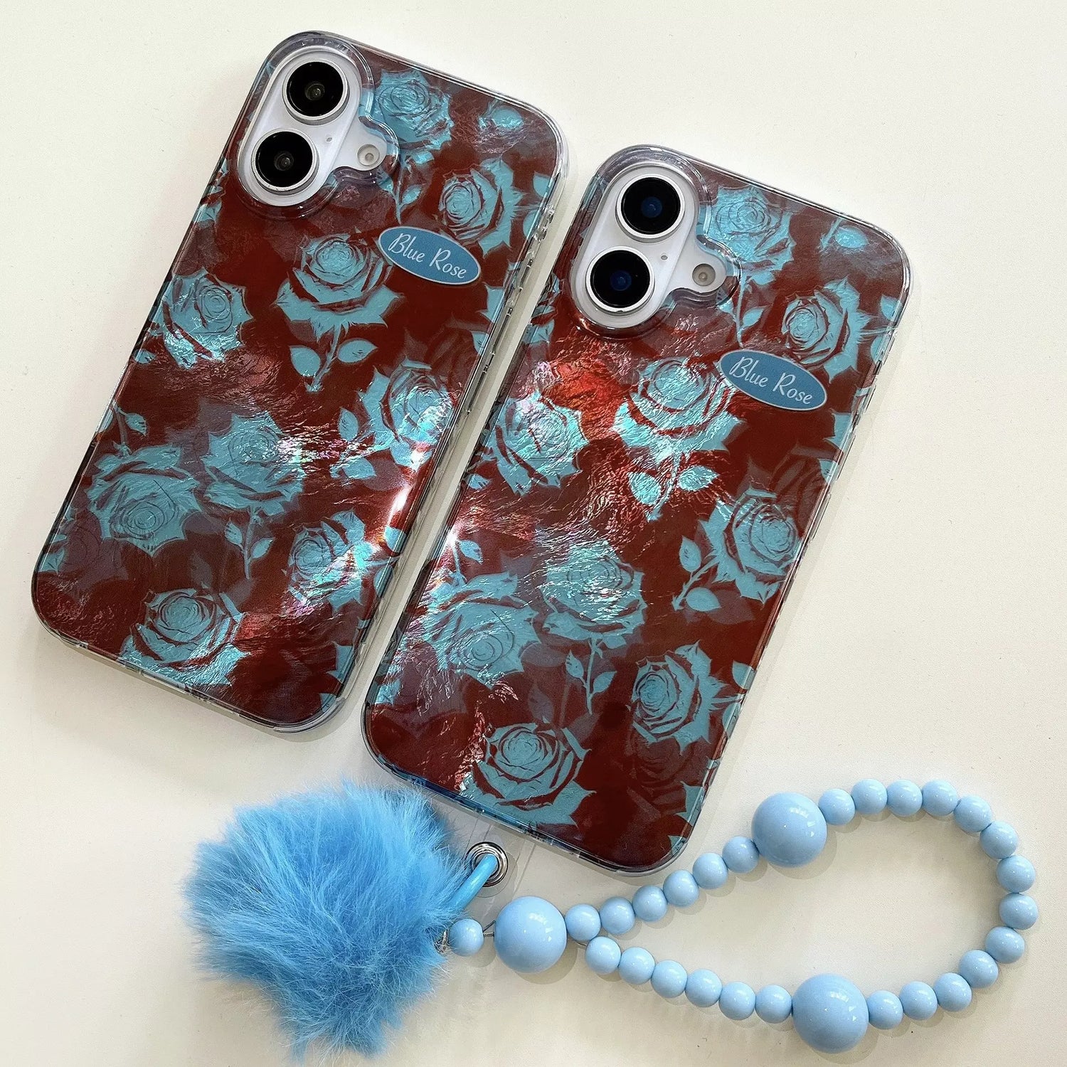 Blue Rose Phone Case Charms Set