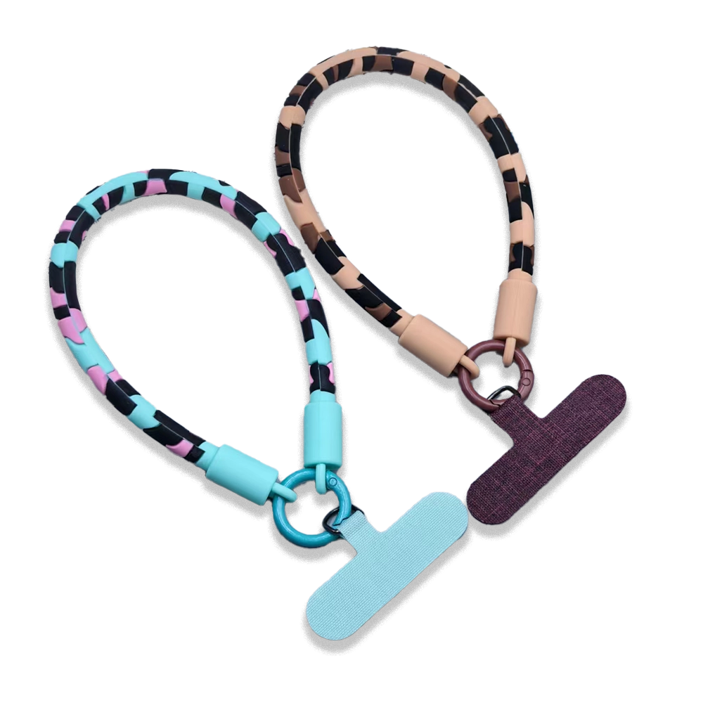 Wild Leopard Silicone Phone Wrist Strap