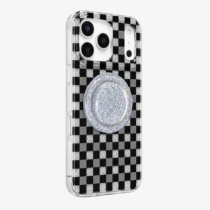 Glitter Chessboard MagSafe Phone Case Grip Set