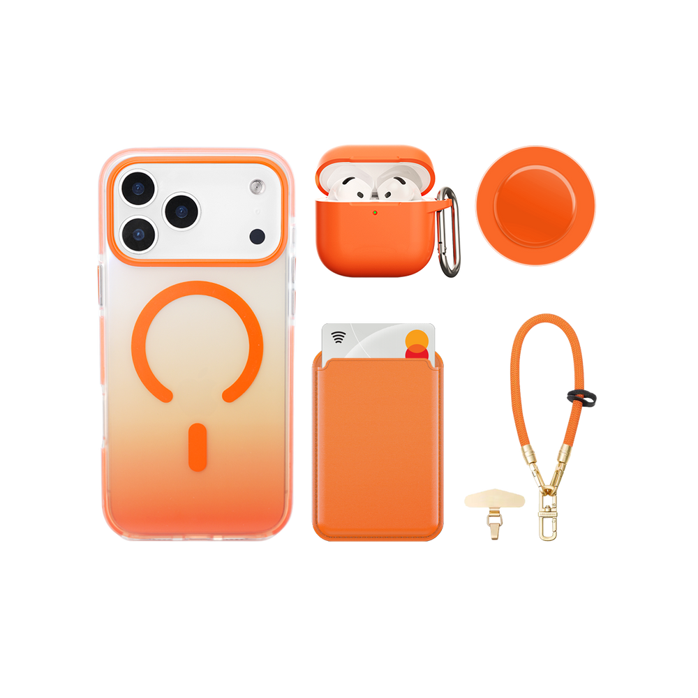 Chromatic Series Orange iPhone Bundle Set