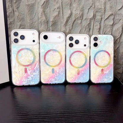 Opaline｜White MagSafe Phone Case Grip Set