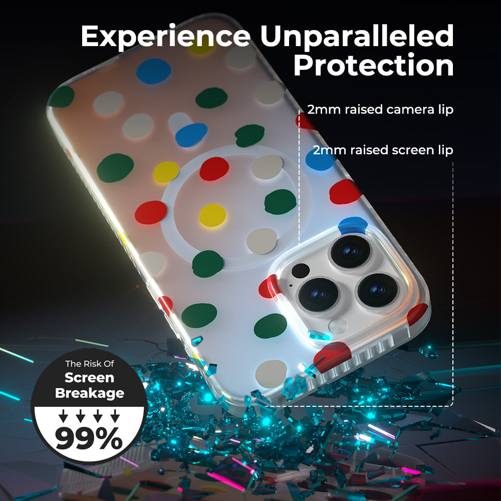 Opalescent Polka Dot | MagSafe Phone Case Grip Set