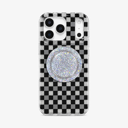 Glitter Chessboard MagSafe Phone Case Grip Set