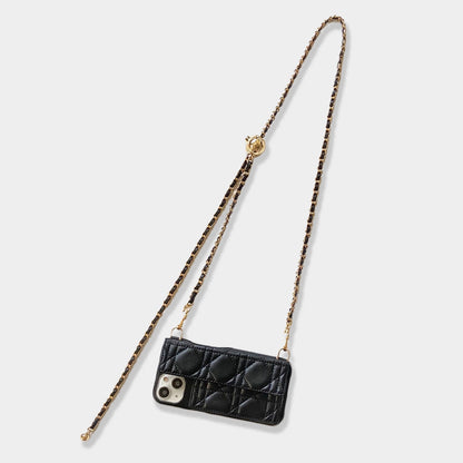 Easy Go! Leather Wallet Phone Case Crossbody Chain Set