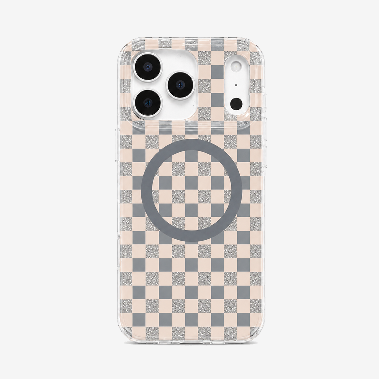 Glitter Chessboard MagSafe Phone Case