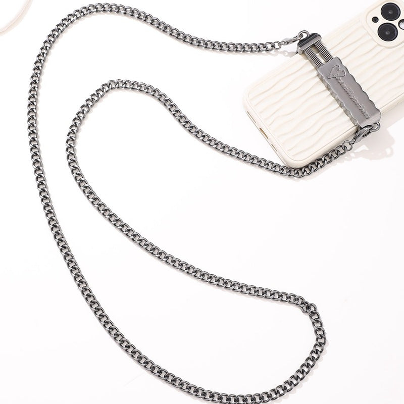 Metal Phone Clip Crossbody Lanyard