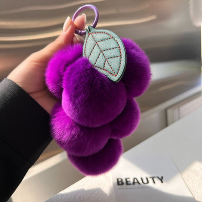 Furry Grape Phone Bag Charm