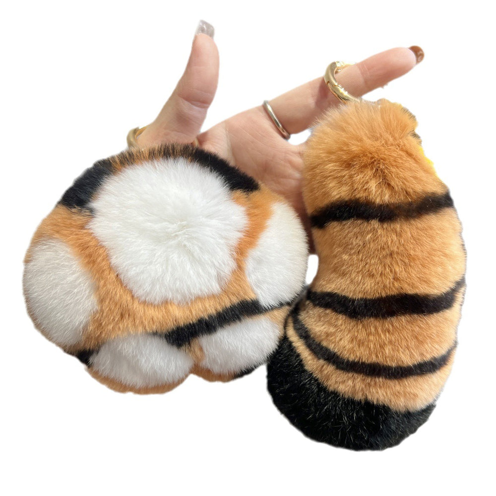 Furry Tiger Tail Phone Bag Charm