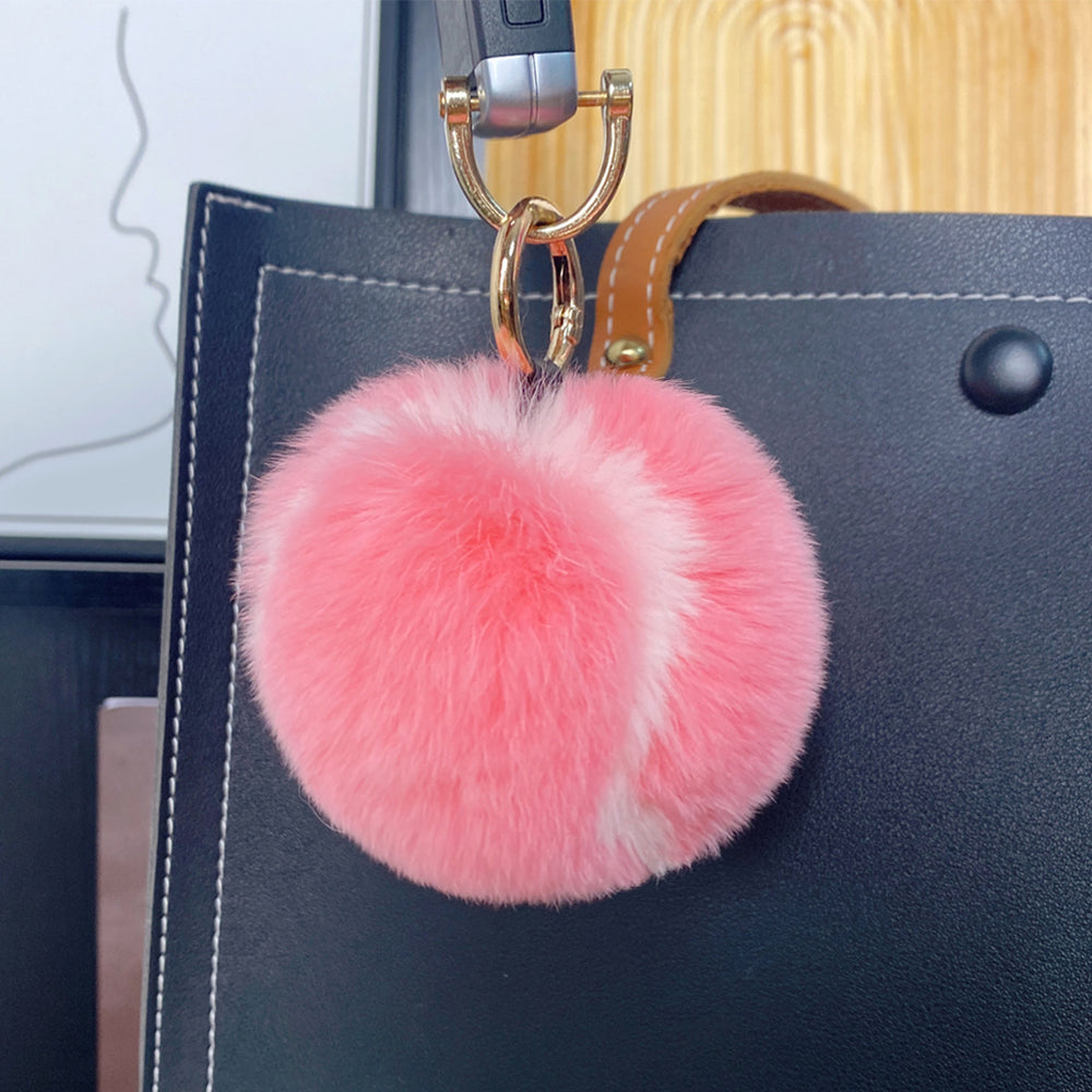 Furry Tennis Bag Phone Charm Keychain