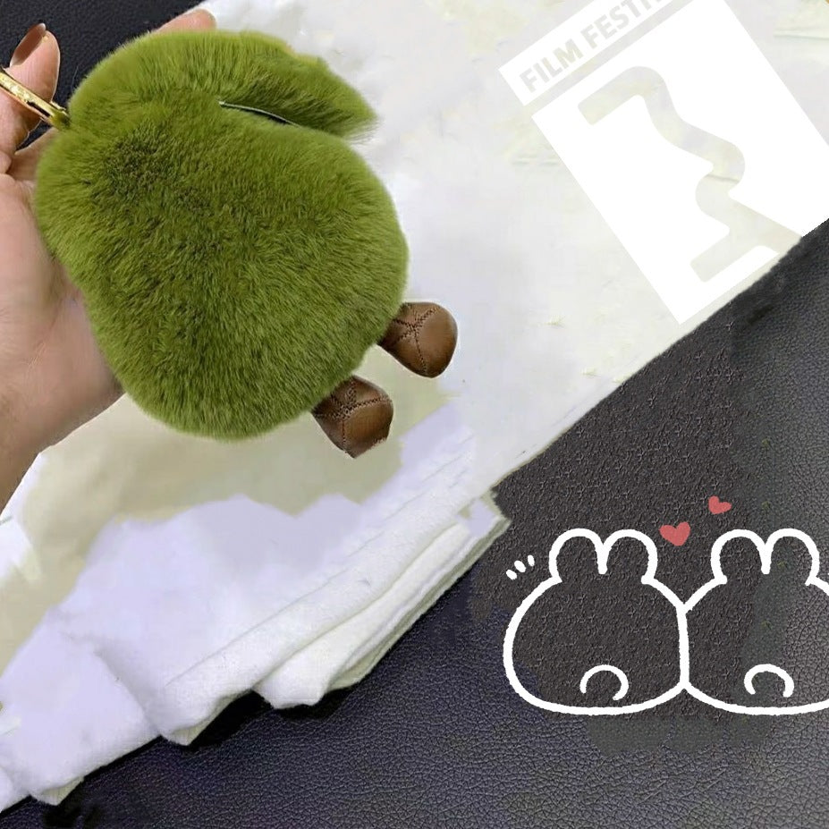 Furry Avocado Phone Bag Charm