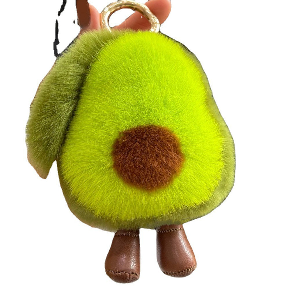 Furry Avocado Phone Bag Charm