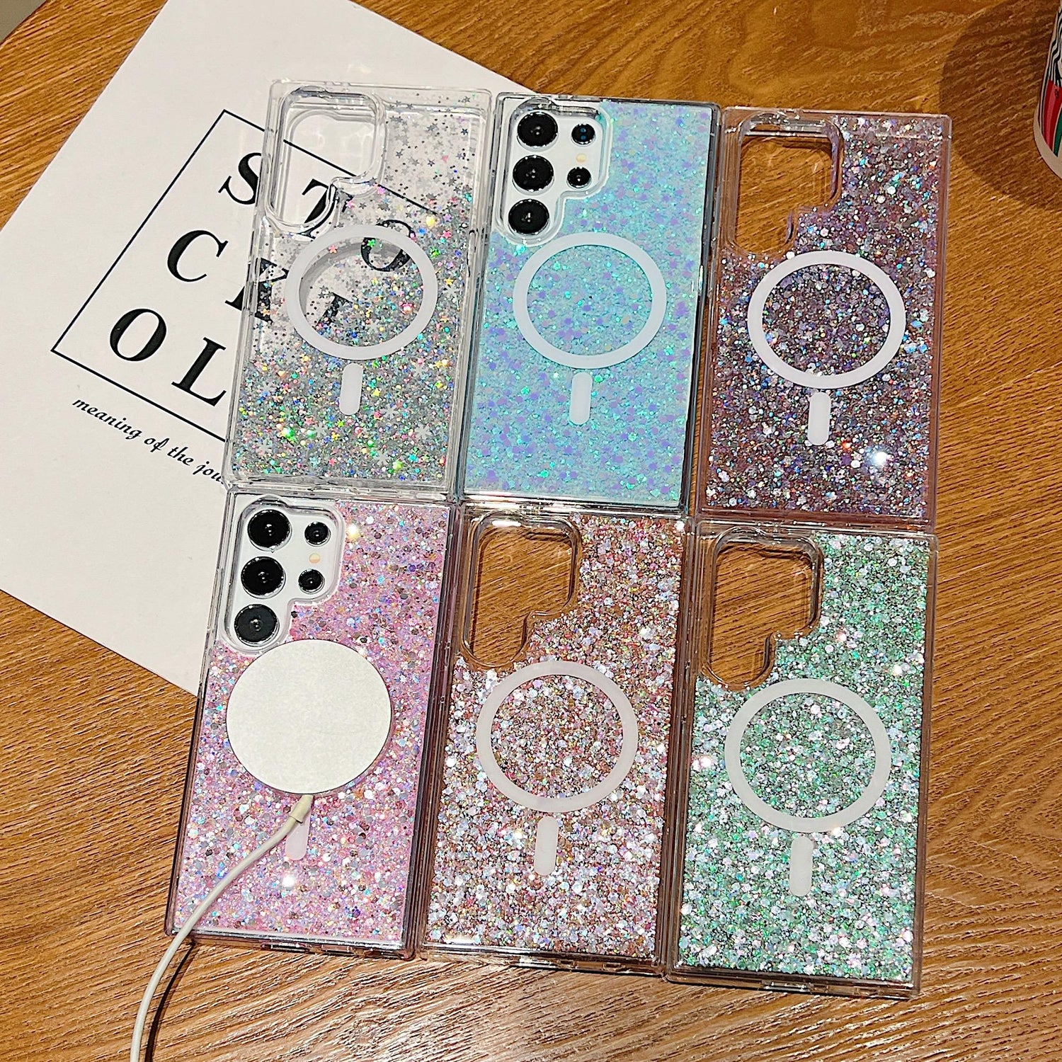 Glitter MagSafe Phone Case For Samsung