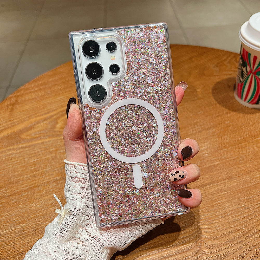 Glitter MagSafe Phone Case For Samsung