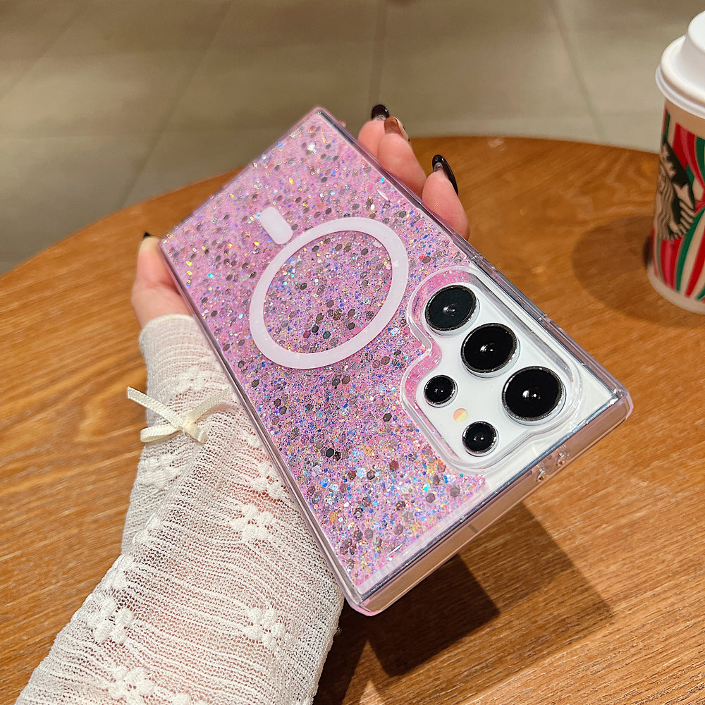 Glitter MagSafe Phone Case For Samsung