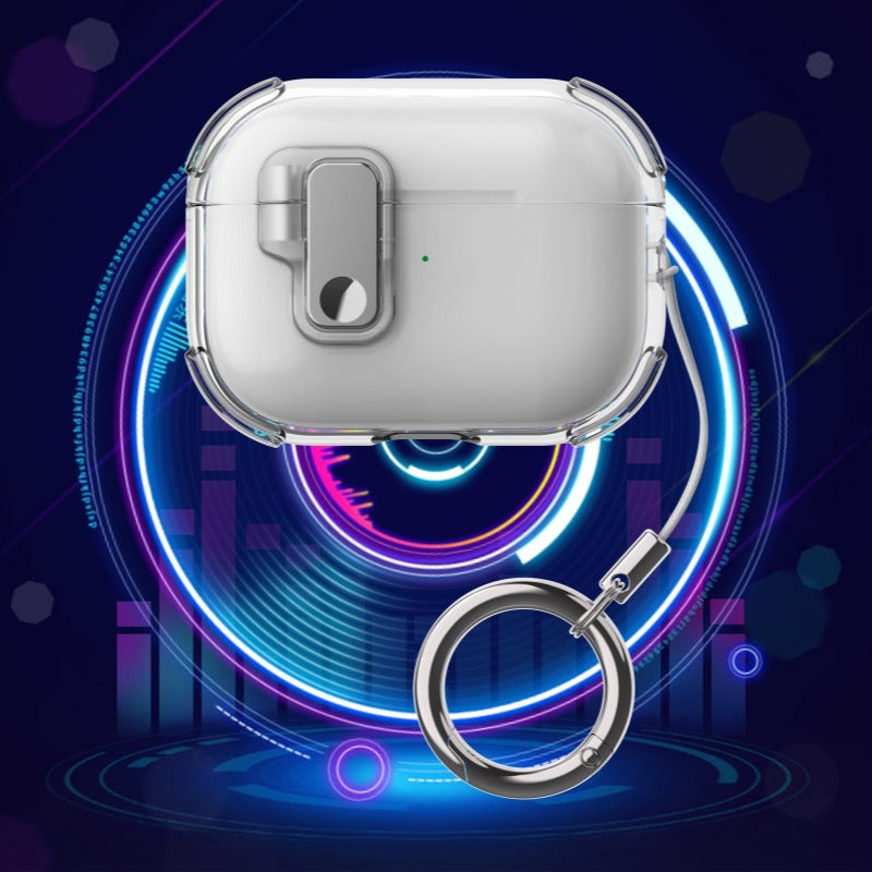 Automatic Pop-up Cover Clear Airpods Case
