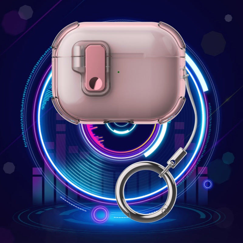 Automatic Pop-up Cover Clear Airpods Case
