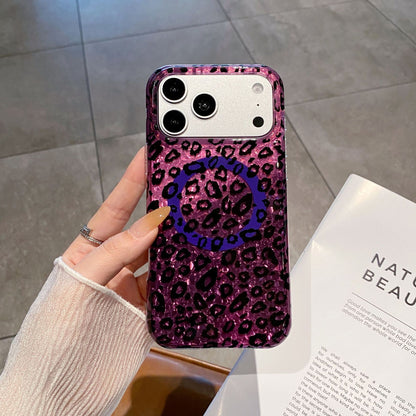 Glitter Leopard MagSafe Phone Case