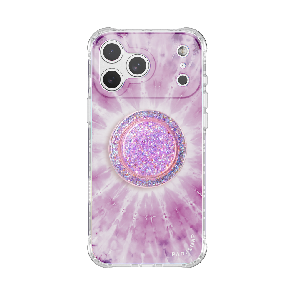 Tie-Dye Spark | Purple MagSafe Phone Case Grip Set
