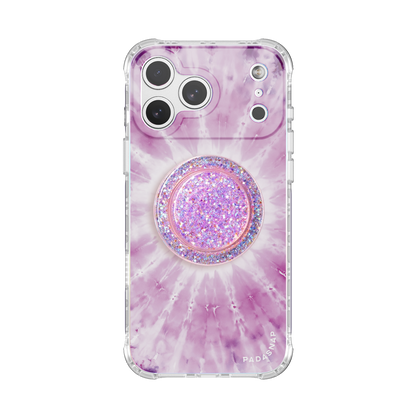 Tie-Dye Spark | Purple MagSafe Phone Case Grip Set