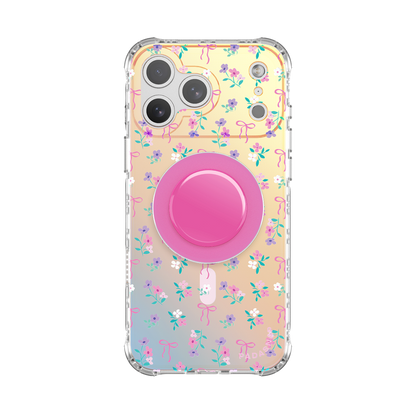 Cottage Bloom｜Pink MagSafe Phone Case Grip Set
