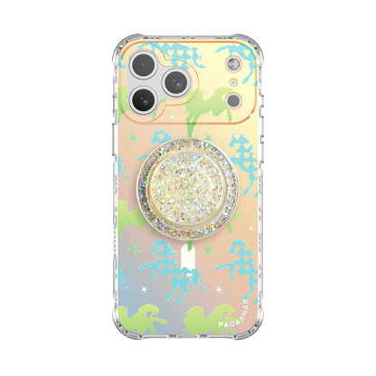 Pony Hugs Green MagSafe Phone Case Grip Set