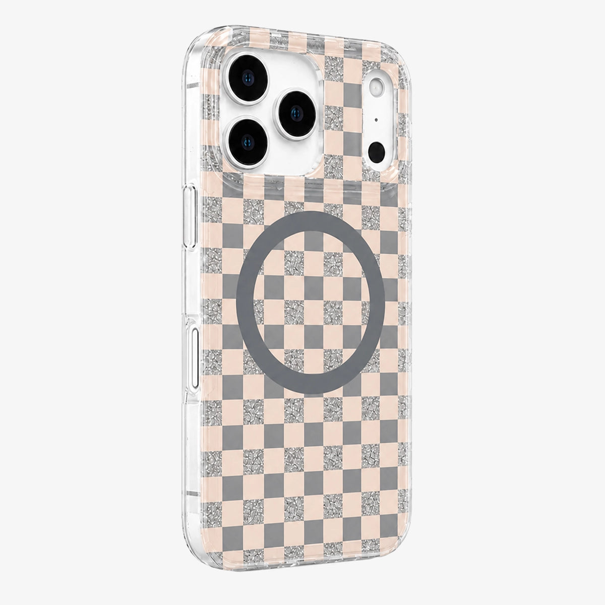 Glitter Chessboard MagSafe Phone Case