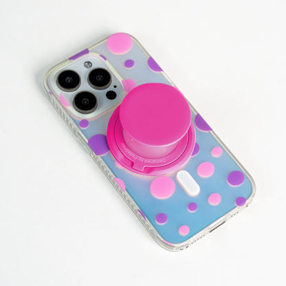 Opalescent Polka Dot | Lemon MagSafe Phone Case Grip Set