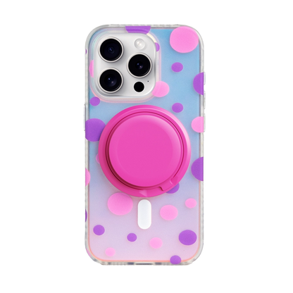 Opalescent Polka Dot | Lemon MagSafe Phone Case Grip Set