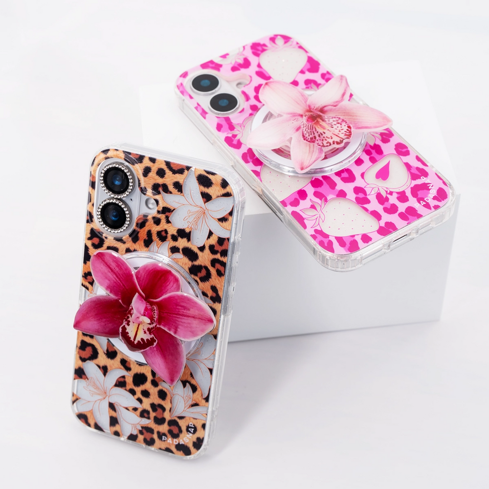 Hot Tropics | Brown MagSafe Phone Case Grip Set