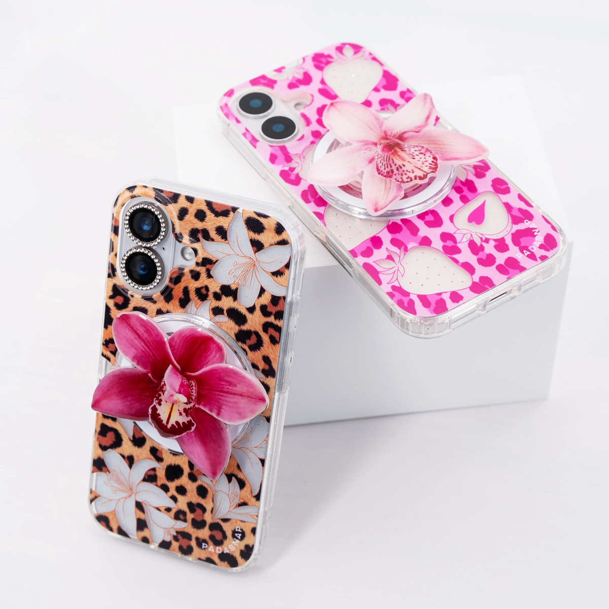 Hot Tropics | Brown MagSafe Phone Case Grip Set