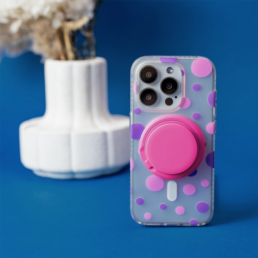 Opalescent Polka Dot | MagSafe Phone Case Grip Set