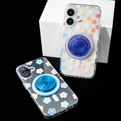 Laser Bloom | Flower MagSafe Phone Case Grip Set