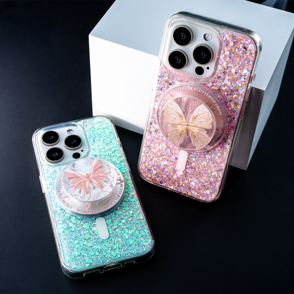All That Glitter | Butterfly MagSafe Phone Case Grip Set
