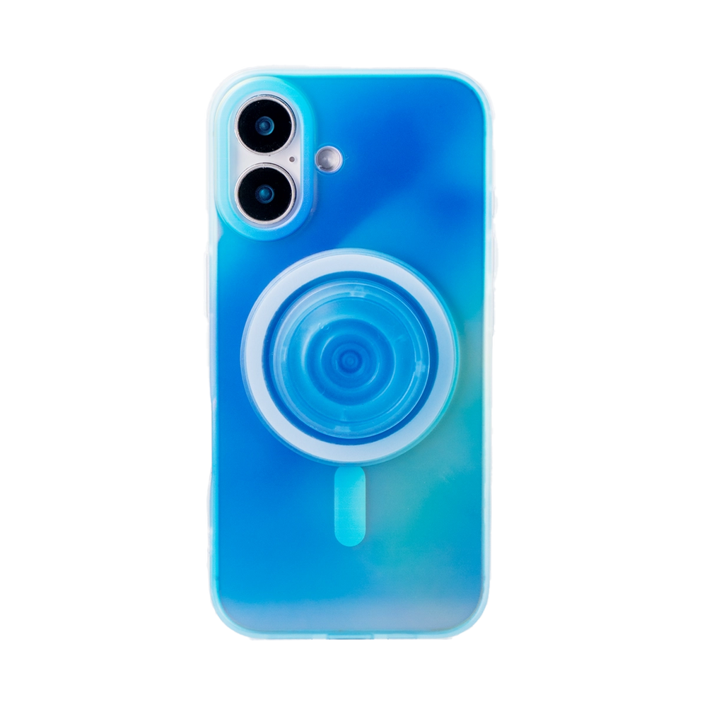 Omni Glow | Blue MagSafe Phone Case Grip Set