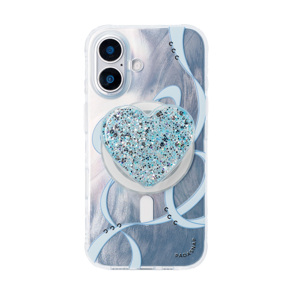 Starry Ribbons | Blue Quicksand MagSafe Phone Case Grip Set