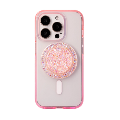 GlitzEdge | Pink MagSafe Phone Case Grip Set