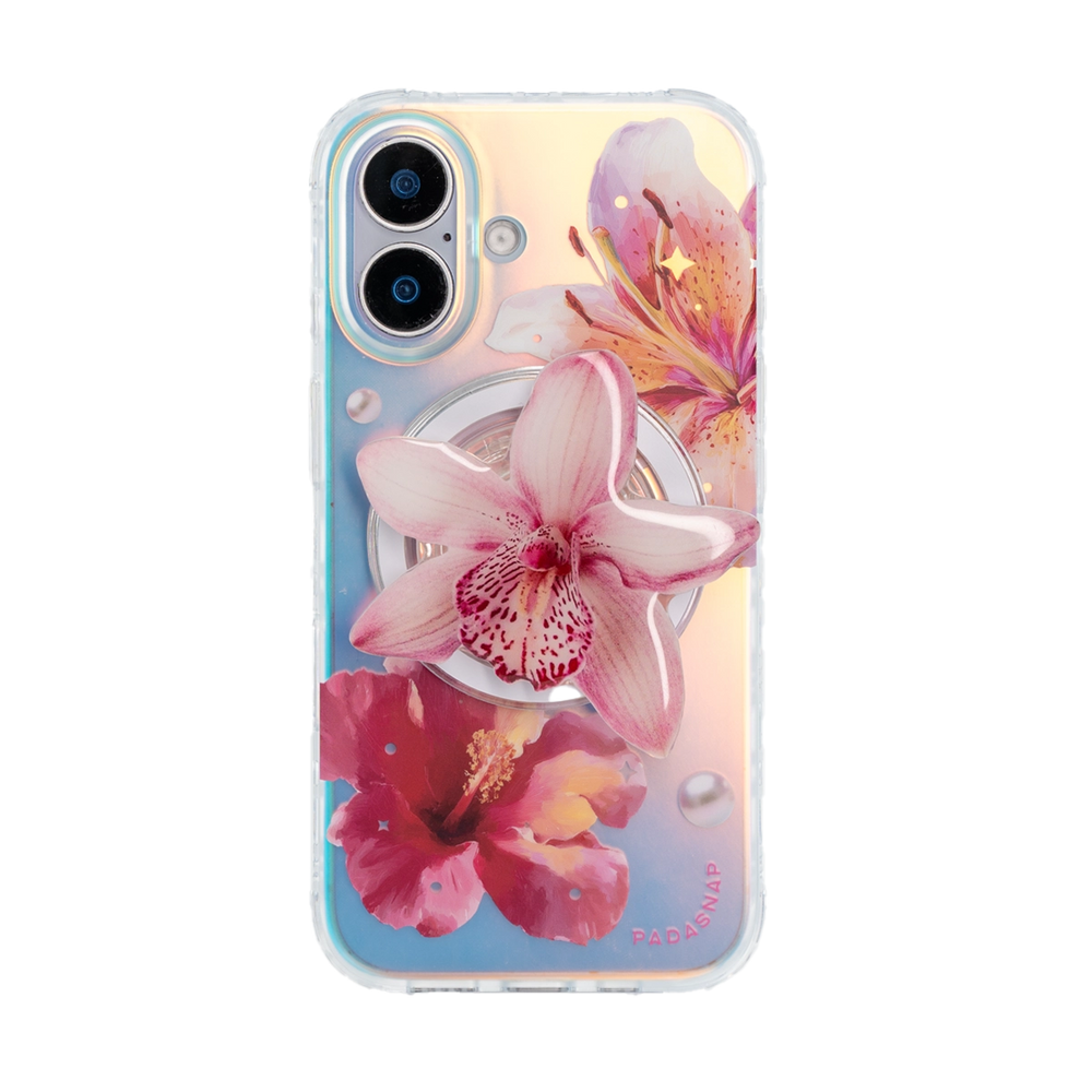 GlamFlora | Pink MagSafe Phone Case Grip Set
