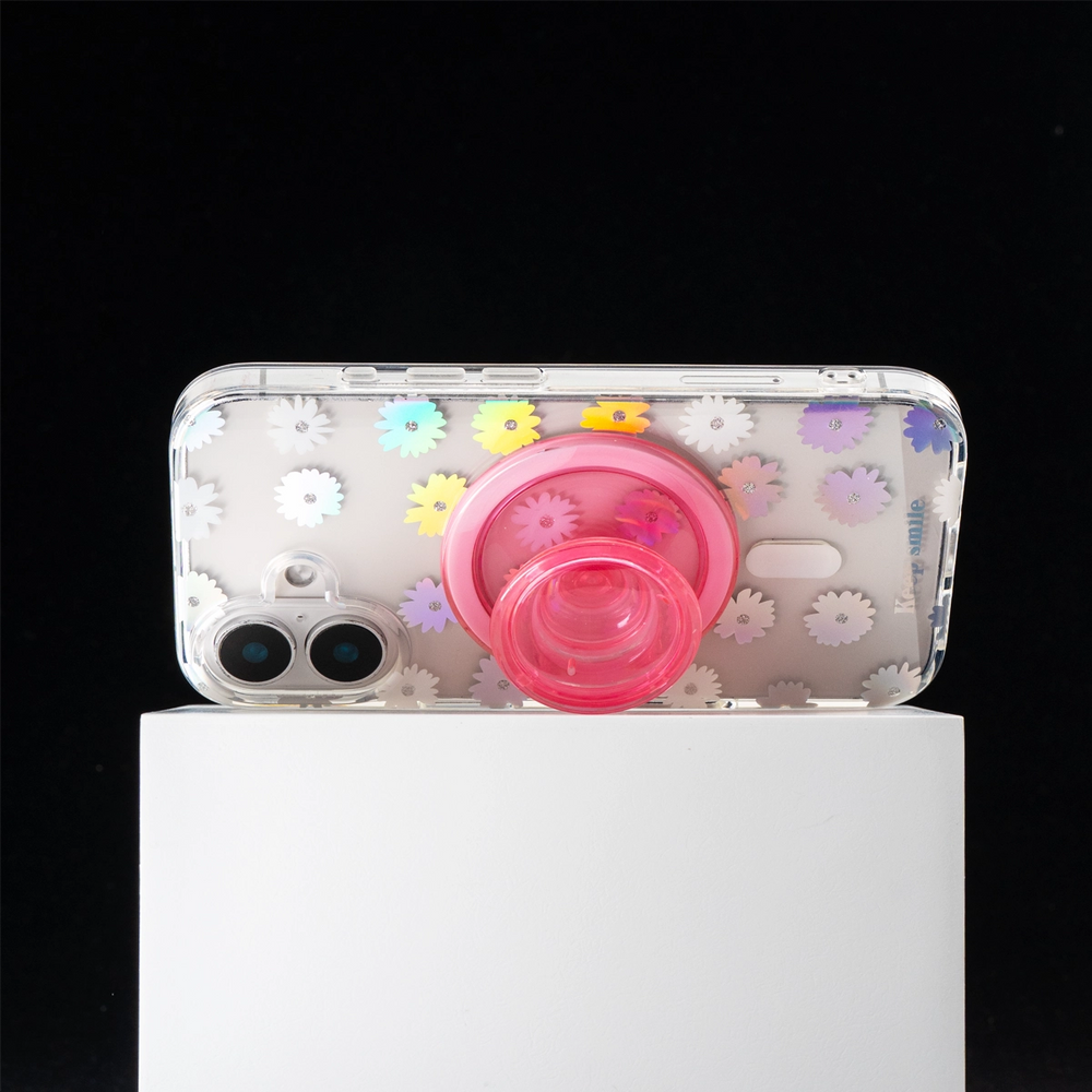 Laser Bloom | Flower MagSafe Phone Case Grip Set