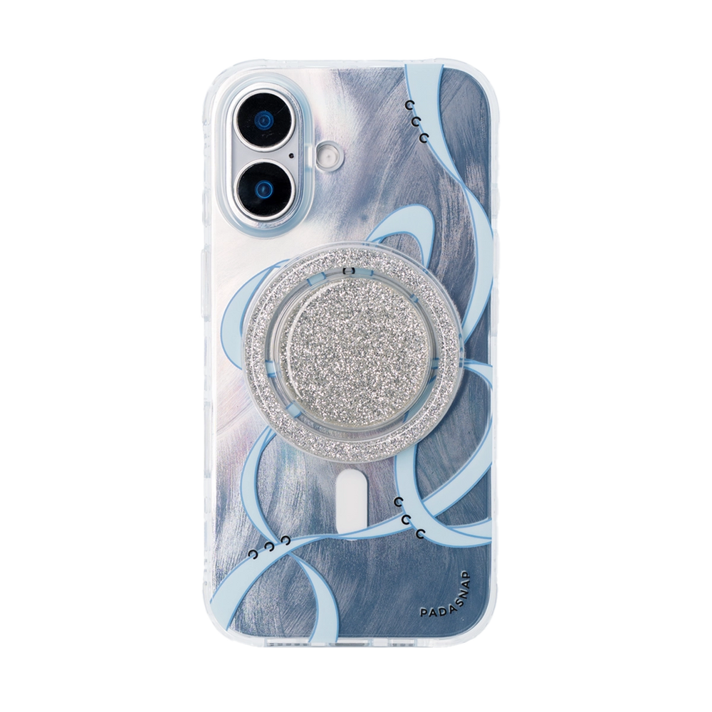 Starry Ribbons | Blue Quicksand MagSafe Phone Case Grip Set