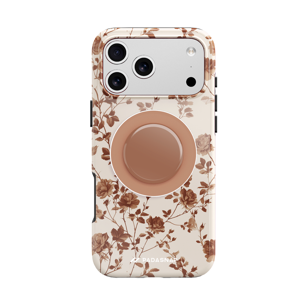 Rose Latte MagSafe Phone Case Grip Set