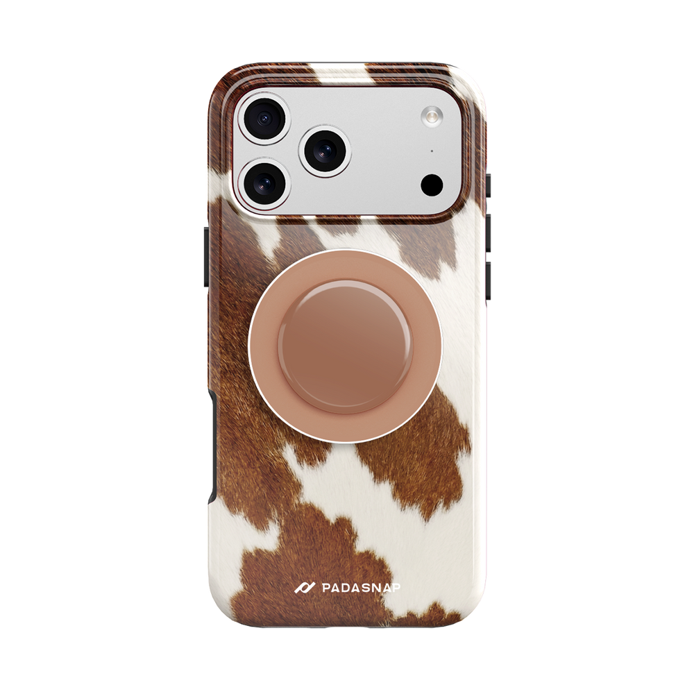 Cow Print MagSafe Phone Case Grip Set