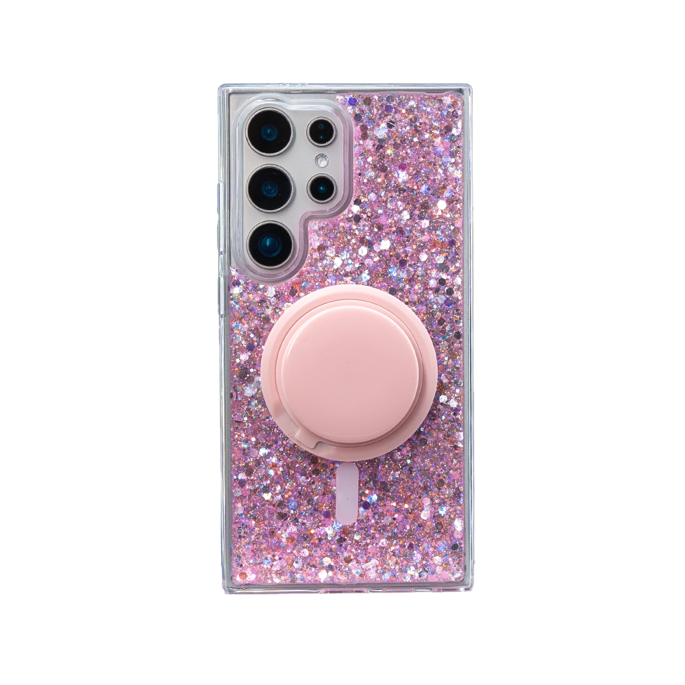 Glitter MagSafe Phone Case Grip Set For Samsung