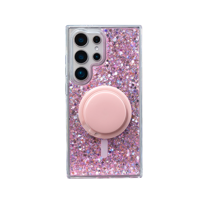 Glitter MagSafe Phone Case Grip Set For Samsung