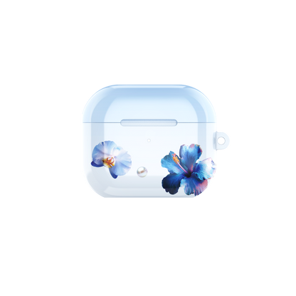 GlamFlora Blue Airpods Case