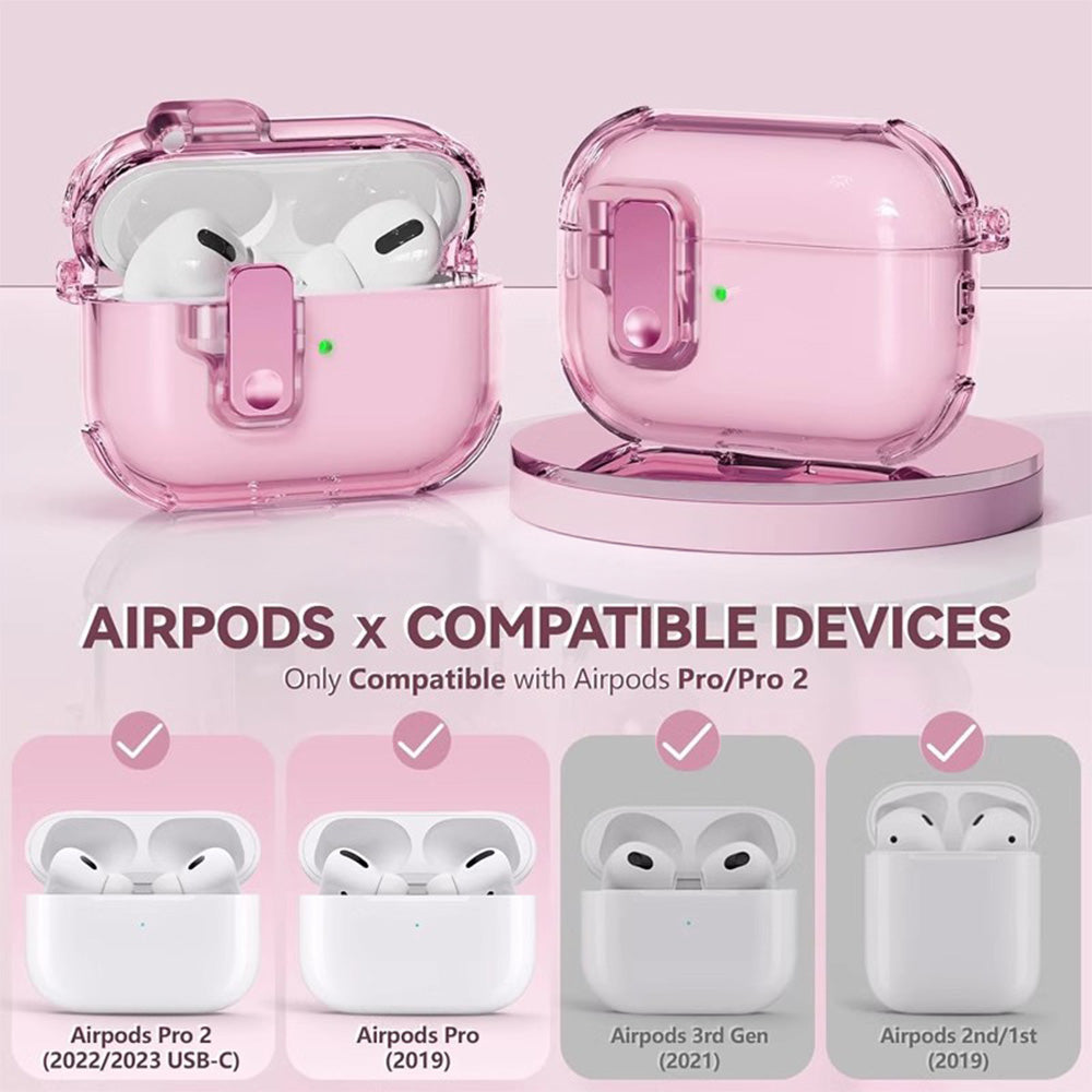 Automatic Pop-up Cover Clear Airpods Case