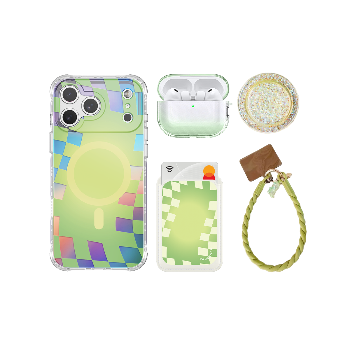 SunnyWrap Green iPhone Bundle Set