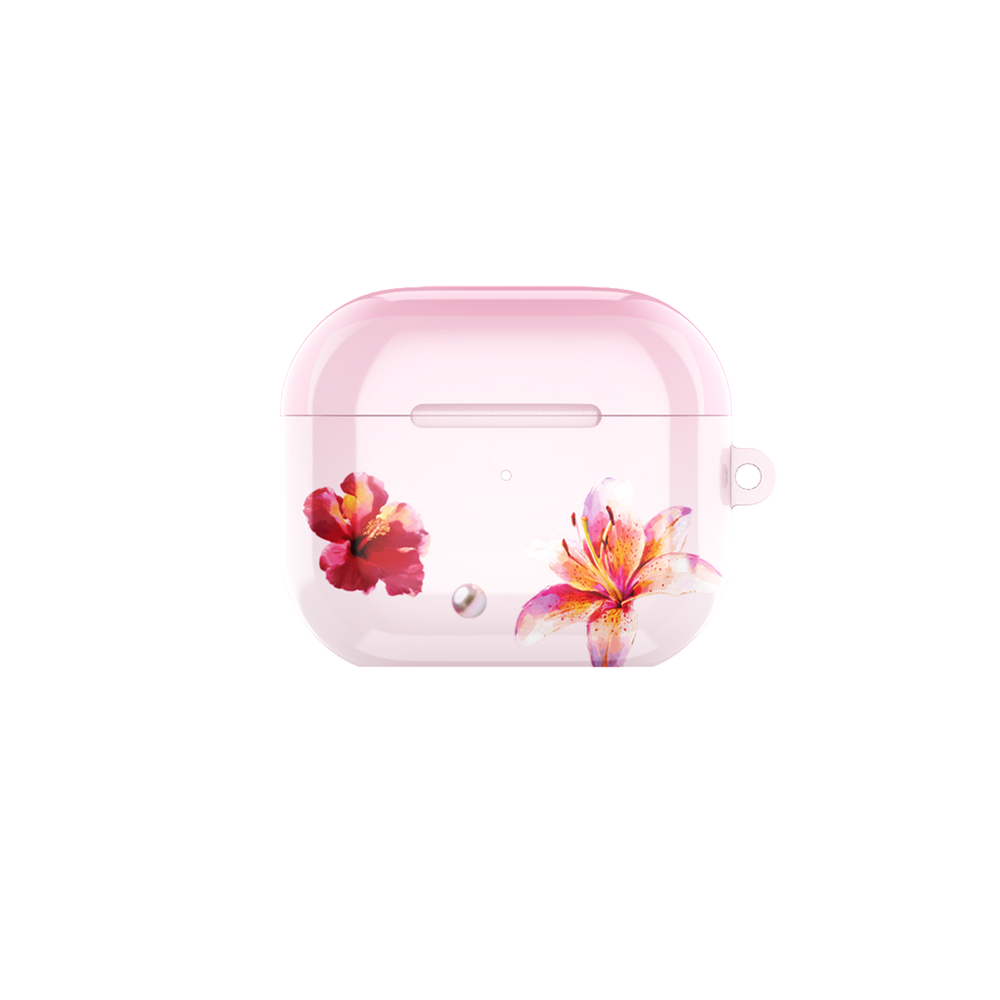 GlamFlora Pink Airpods Case