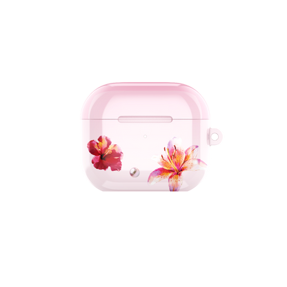 GlamFlora Pink Airpods Case