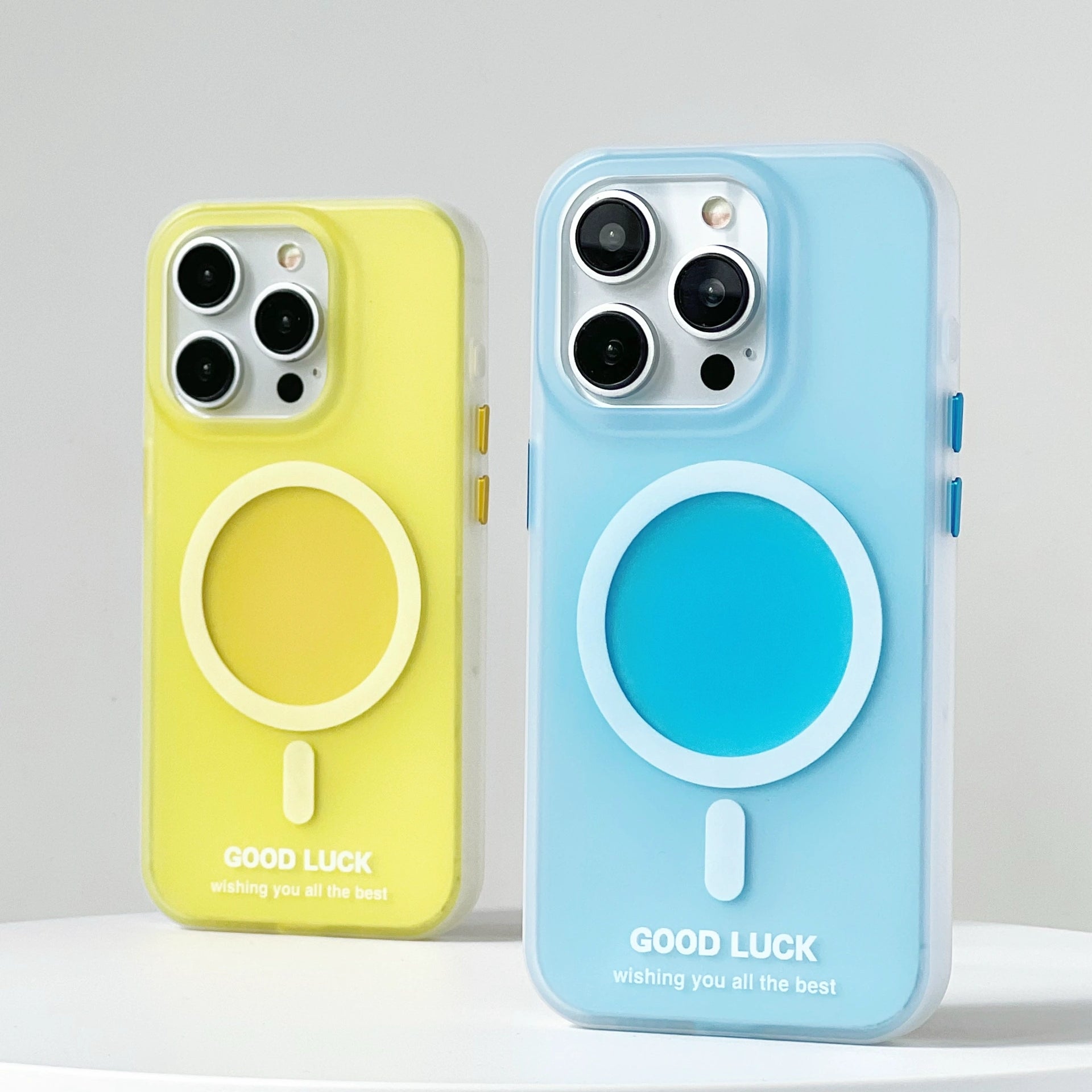 Ice Cream | Blue Frosted MagSafe Phone Case With Grip